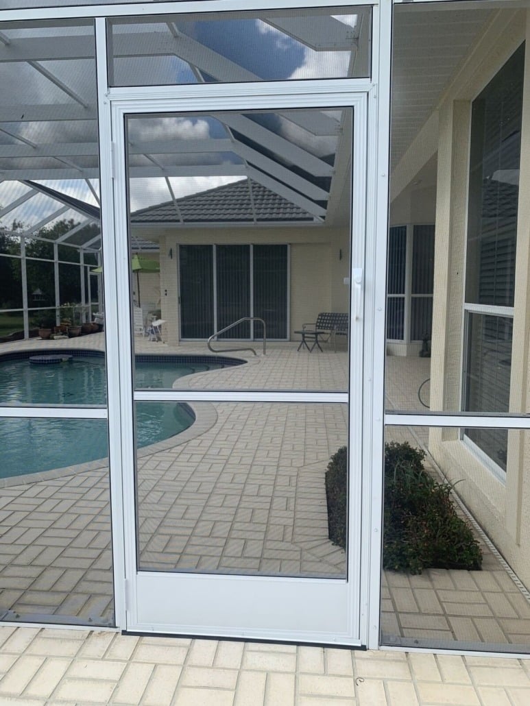 A Snug Fit For This Screen Door In Southwest Florida Gulf Coast Aluminum