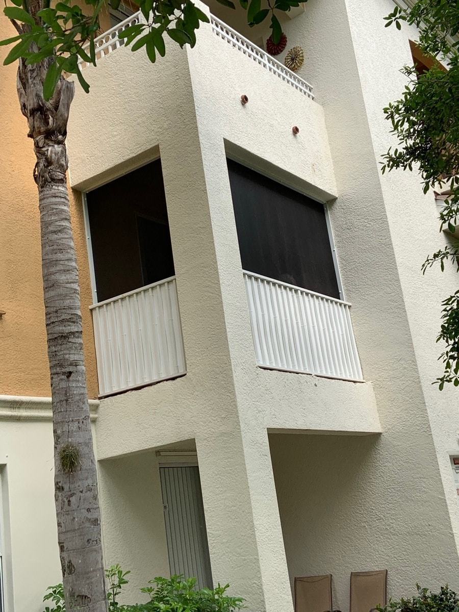 Balcony Super Screen 17/20 Installation in North Fort Myers for No-See